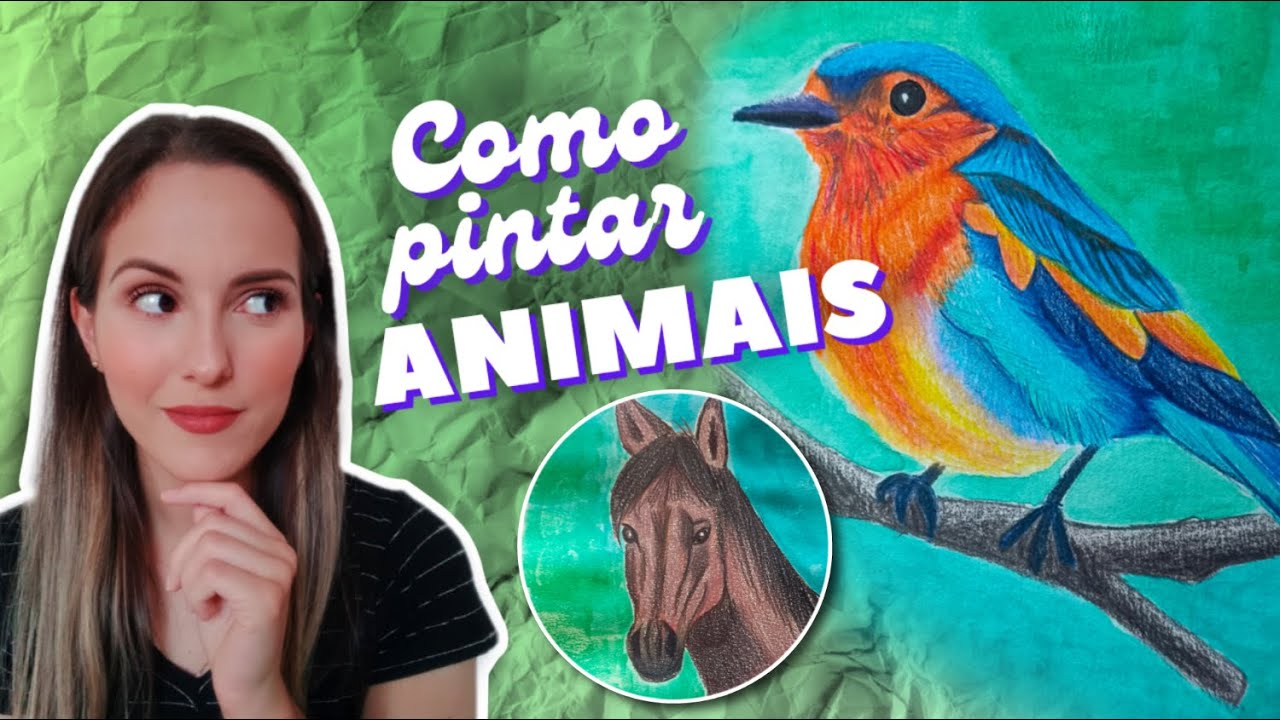 COMO PINTAR ANIMAIS (PASSARINHO E CAVALO) - DICAS PARA COLORIR ANIMAIS DE MANEIRA FÁCIL