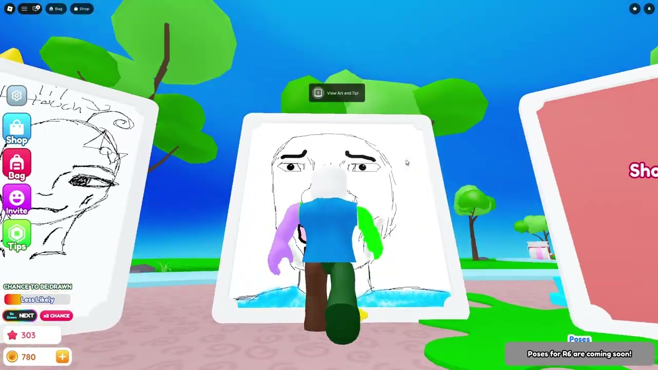 Normal day in draw me roblox part2
