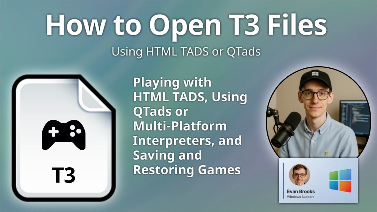 Как открыть файлы T3 (игровые данные TADS 3)