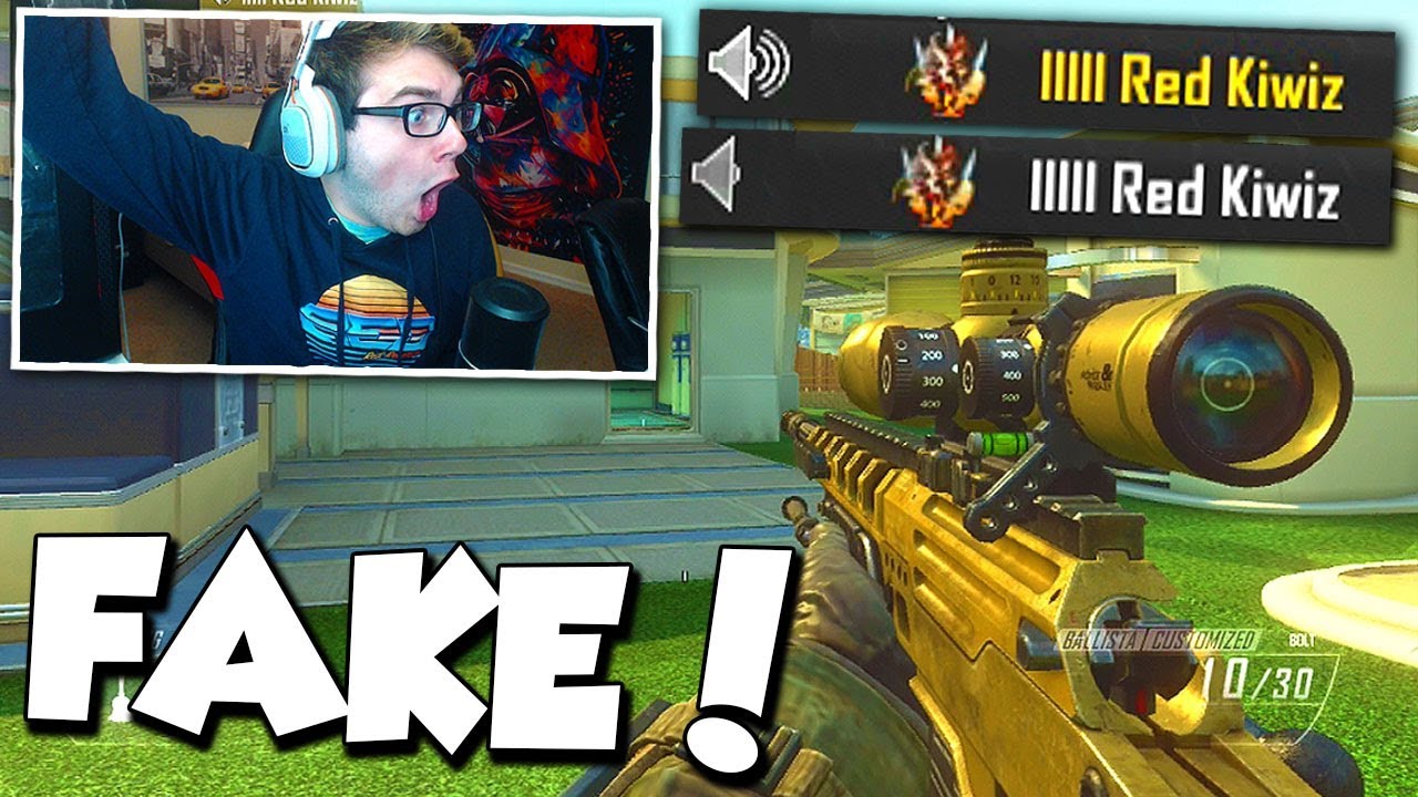 BO2 1v1 AGAINST FAKE RED KIWIZ! (winner gets to be the REAL Red Kiwiz!)
