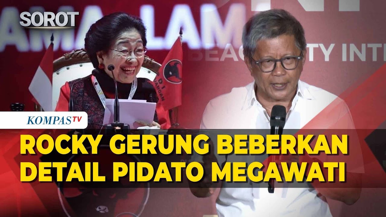 Rocky Gerung Beberkan Isi Pidato Megawati di Rakernas PDIP
