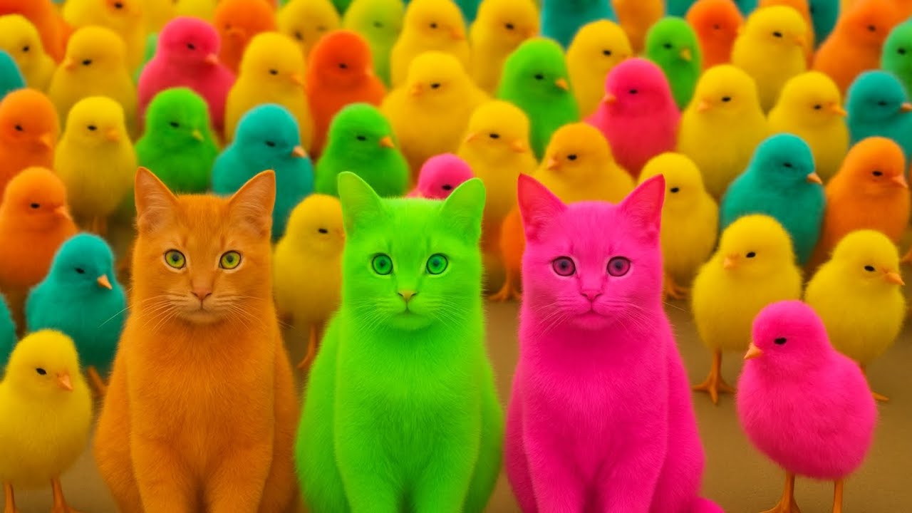 Tangkap Ayam Lucu, ayam warna warni, ayam rainbow, kelinci lucu, bebek lucu, ikan koi, Hewan Lucu