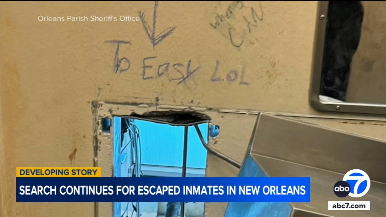 New Orleans inmates wrote “too easy” over hole they reportedly used to escape