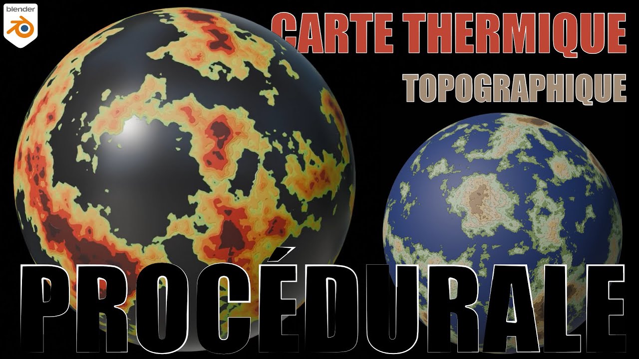 On cr&eacute;e une carte thermique proc&eacute;durale sur Blender 🔥
