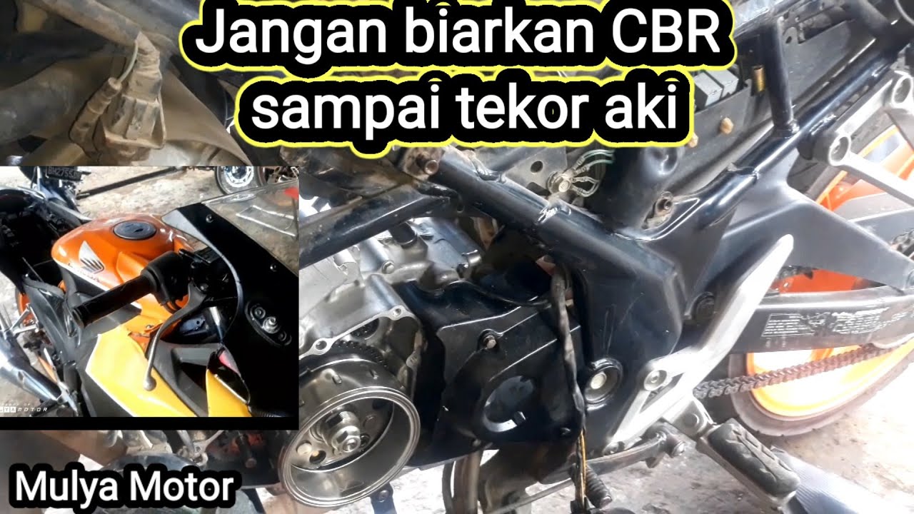 penjelasan detail ttg CBR 150 tanpa engkol  gagal pengisian aki.