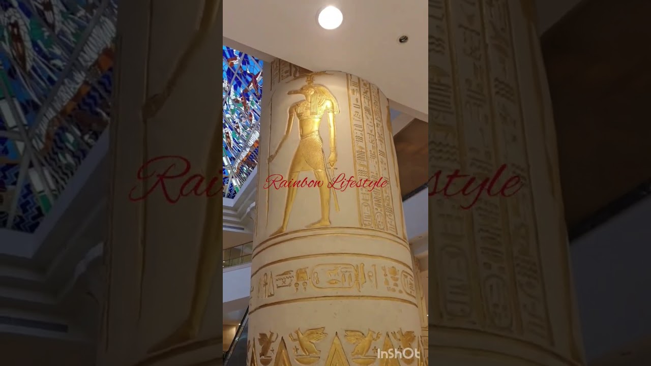 Egyptian themed Wafi City Complex of Dubai UAE.