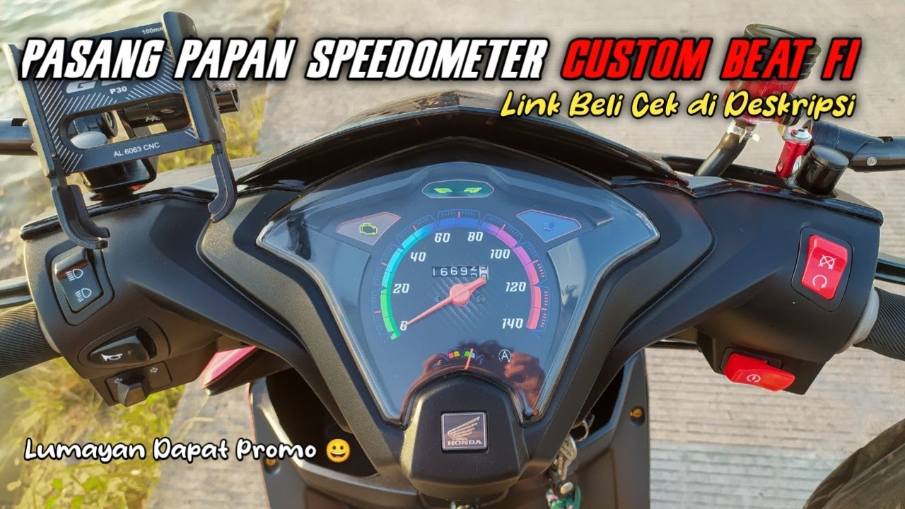 PASANG PAPAN SPEEDOMETER CUSTOM DI BEAT FI BEAT NEW BEAT KARBU