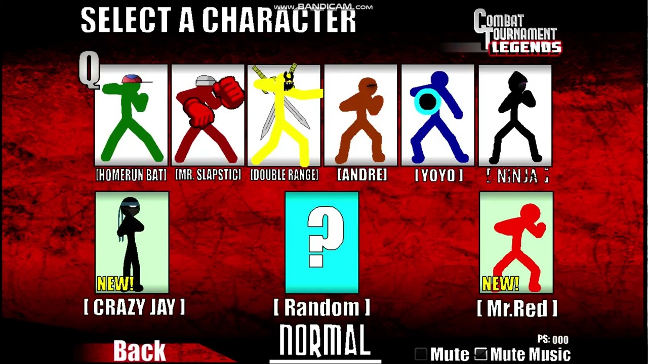 combat tournament legends every character 1v1 showcase part 1