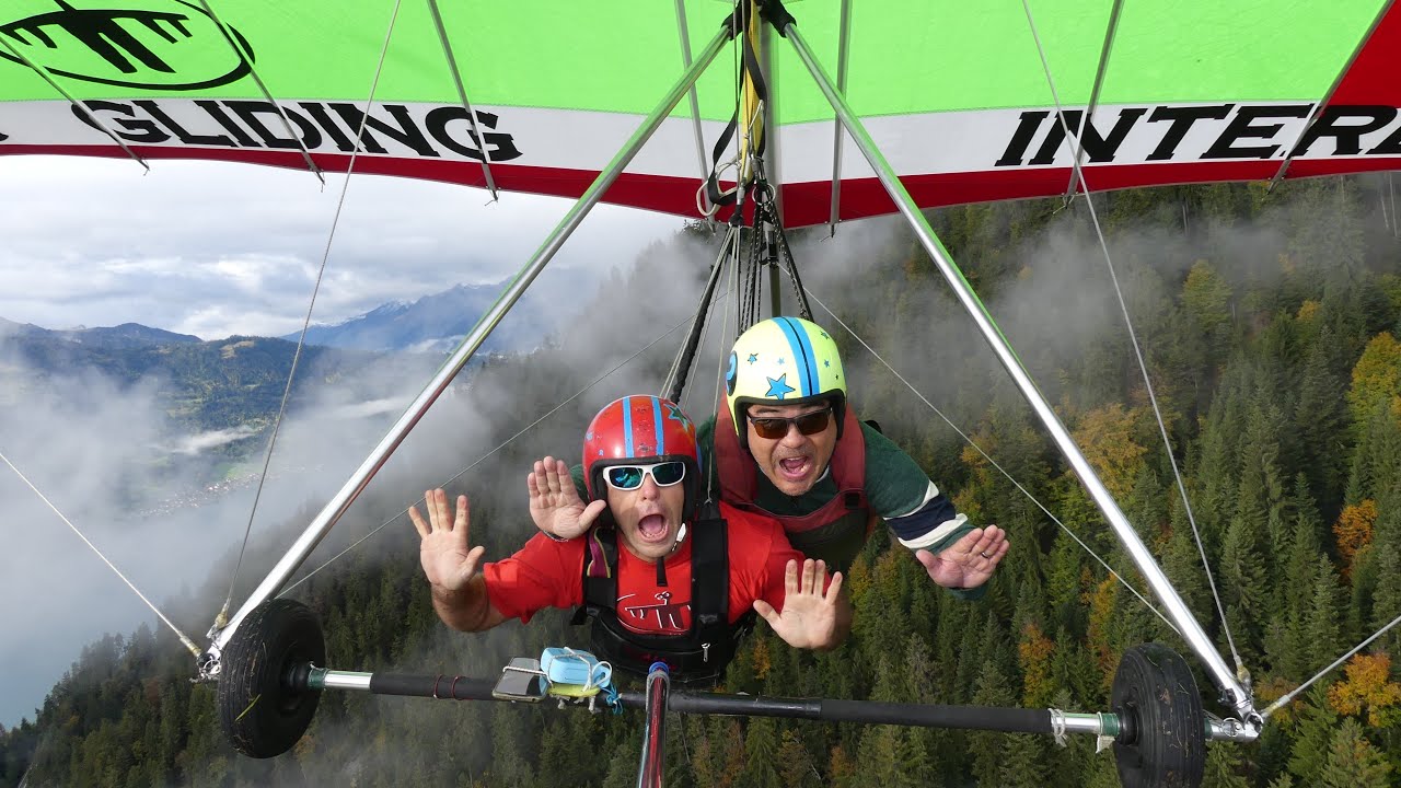 First Time Hang Gliding in Interlaken Switzerland