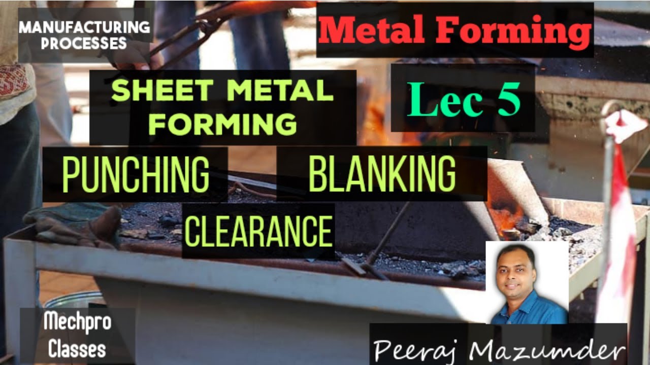 Metal forming | Lec 5 | Sheet metal forming | Punching & Blanking |