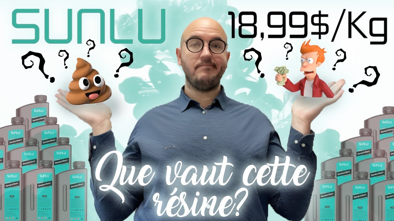 Revue honnête: Résine Sunlu Standard, la résine la moins chère du marché, bonne affaire ou arnaque?