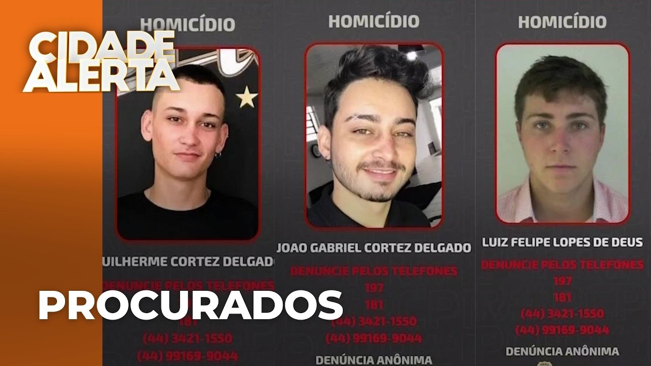 Polícia divulga fotos de três suspeitos de espancamento, no PR; Maycon morreu no hospital