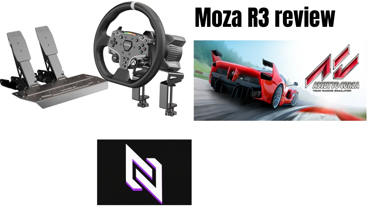 Moza R3 Review. Playing games assetto corsa and No Hesi