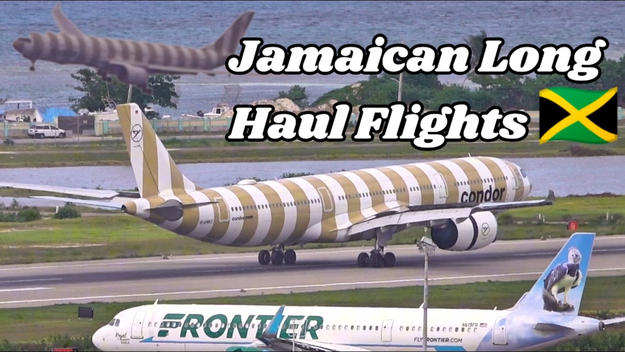 Amazing Long haul ✈️🇯🇲 Airplane spotting Jamaica