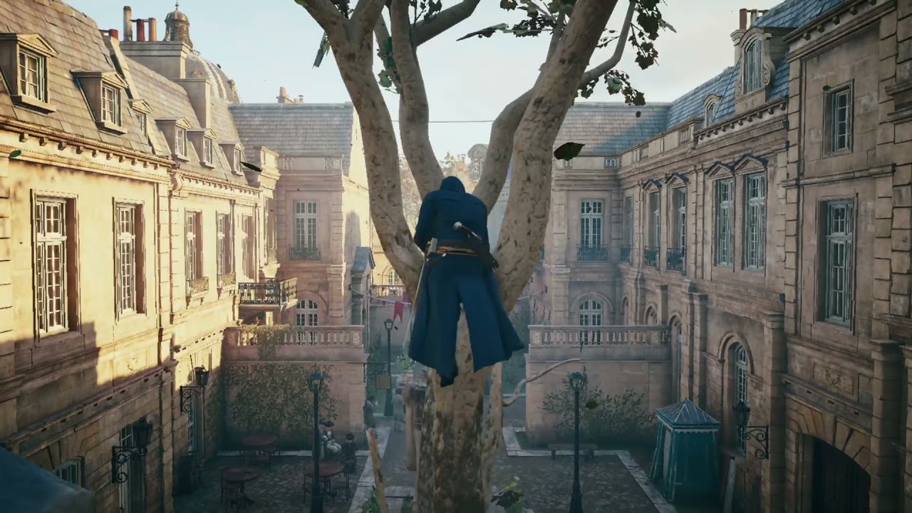 Assassin's Creed Unity choreographed parkour sequence