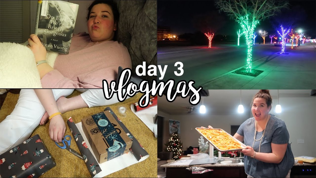 library haul & wrapping presents | vlogmas 03