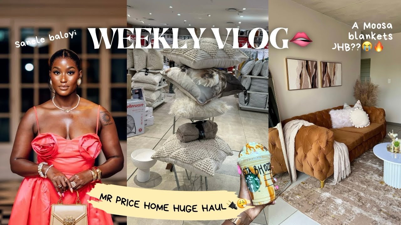 #vlog: FINALLY FURNISHING MY LIVING ROOM!! | TEMU HOME HAUL | MULTIFLORA AND A.MOOSA BLANKETS JHB🔌