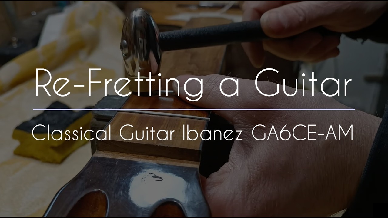 How to Refret a Guitar (Ibanez GA6CE-AM)