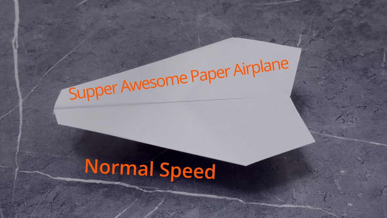 Easy Paper Airplane That Glides For Ages