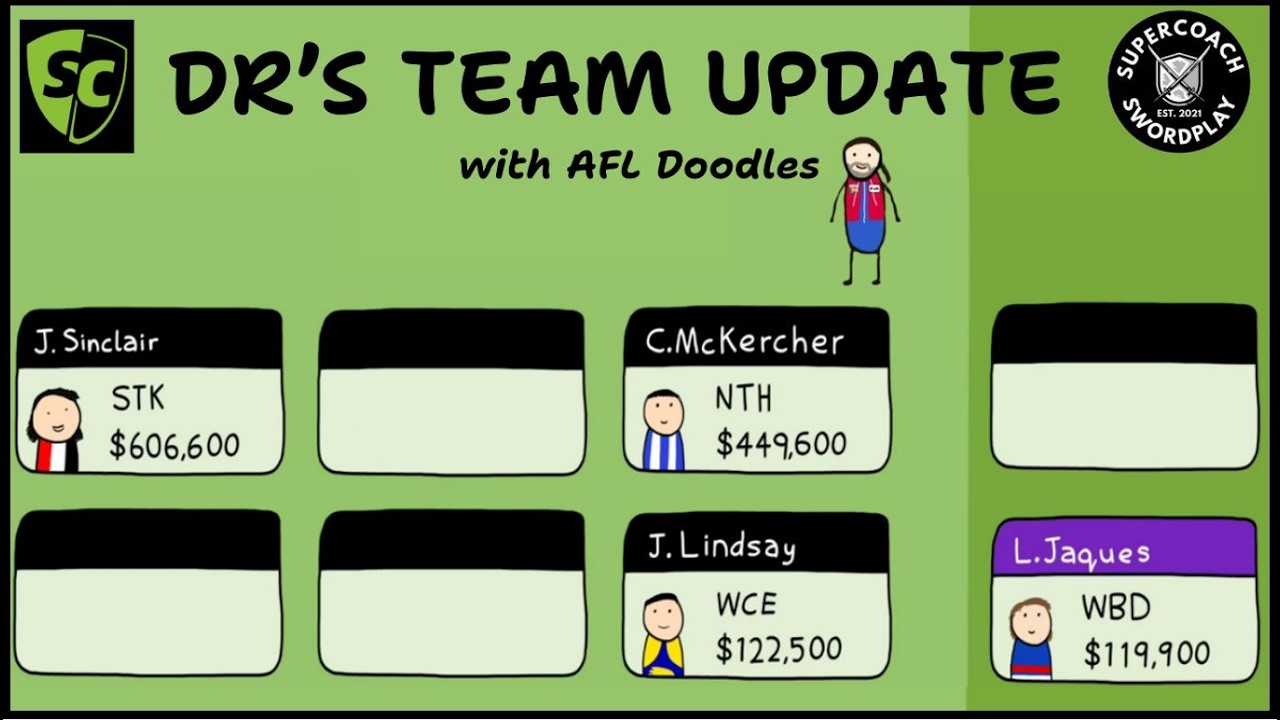 DR's Team Update feat. AFL Doodles! 🔥 SuperCoach 2026