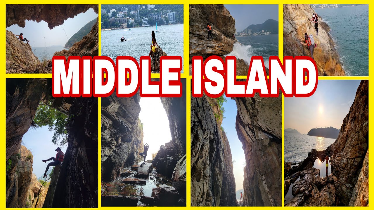EXPLORING Middle Island how to get there? coasteering @Royal Hongkong Yatch Club  #discoverhongkong