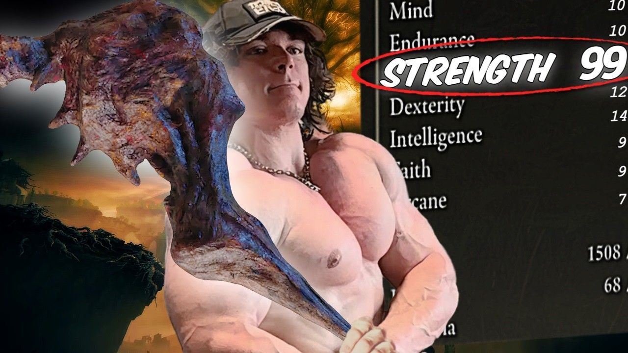 Beating the Elden Ring DLC Using PURE STRENGTH!