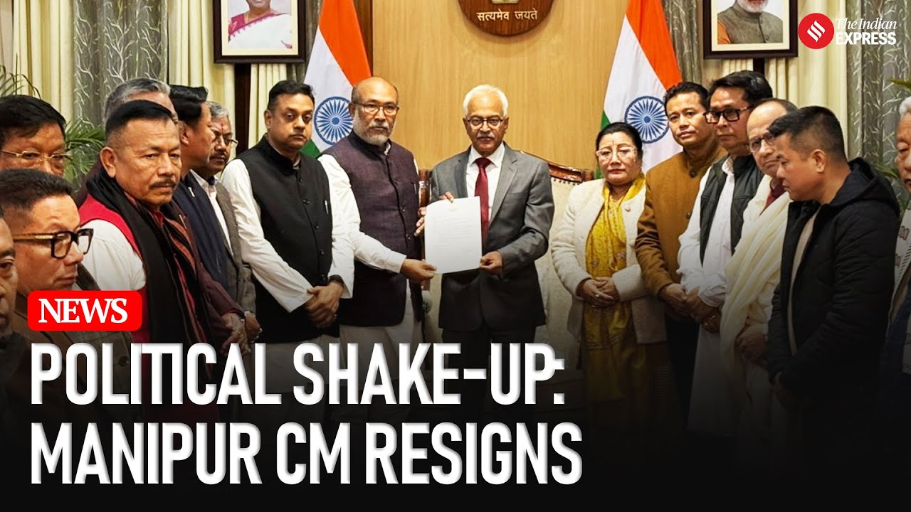 Breaking I Manipur CM N Biren Singh Resigns  Amid Crisis I Manipur News