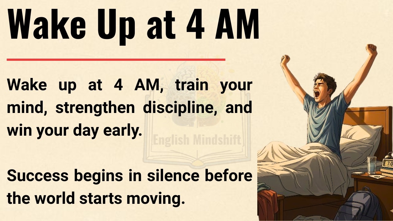 Wake Up at 4 AM: The Secret Hour of Champions | Learn English Easily ✅