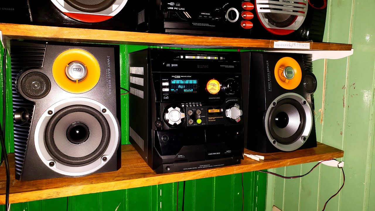 PHILIPS FW-C555 Teste de excurcionamento ( Bass test )
