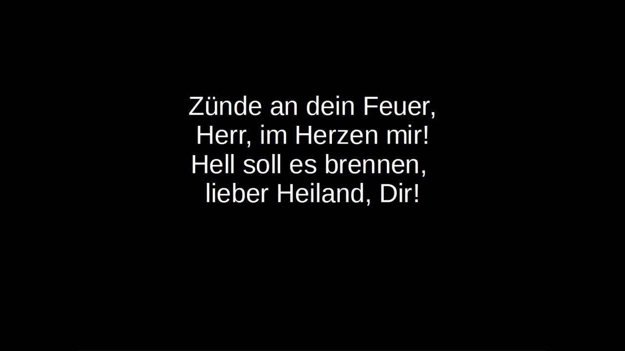 Zünde an dein Feuer