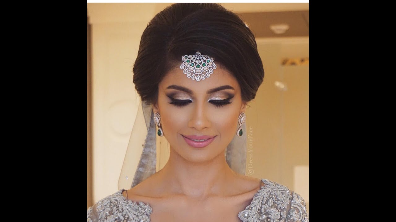 classic indian bridal updo