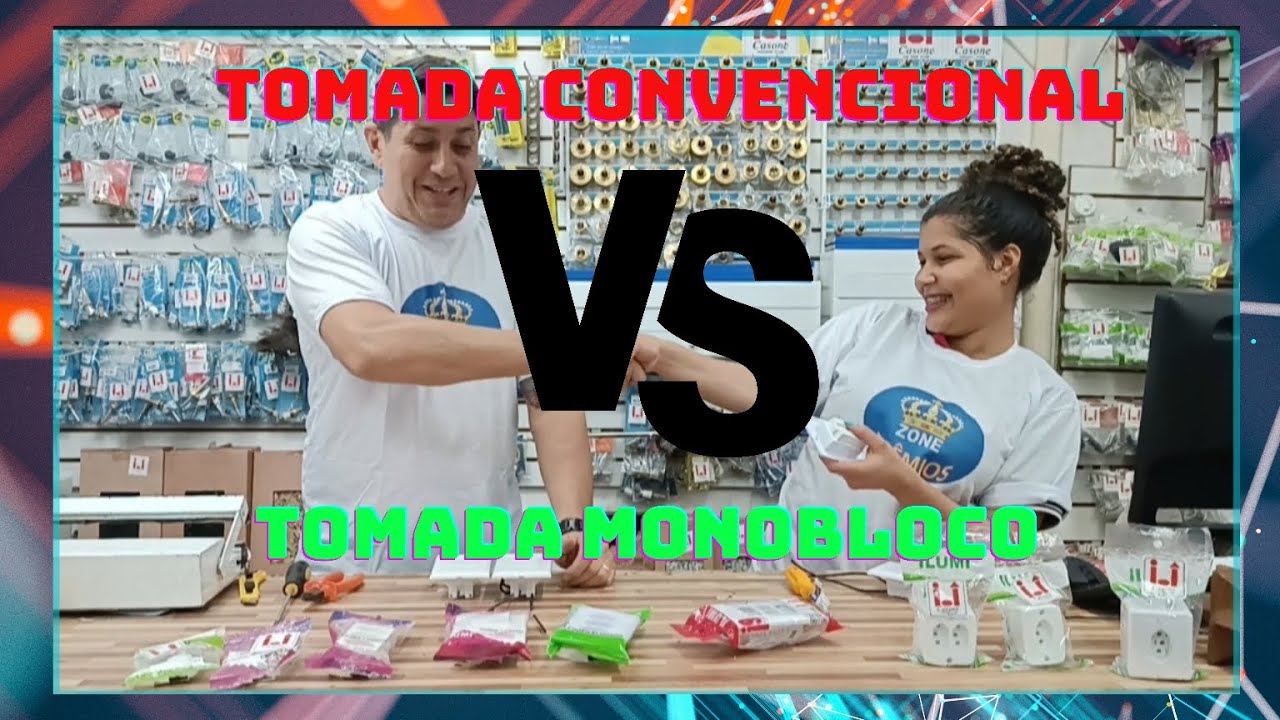 TOMADA MONOBLOCO                                                                 #dica #iluminacion