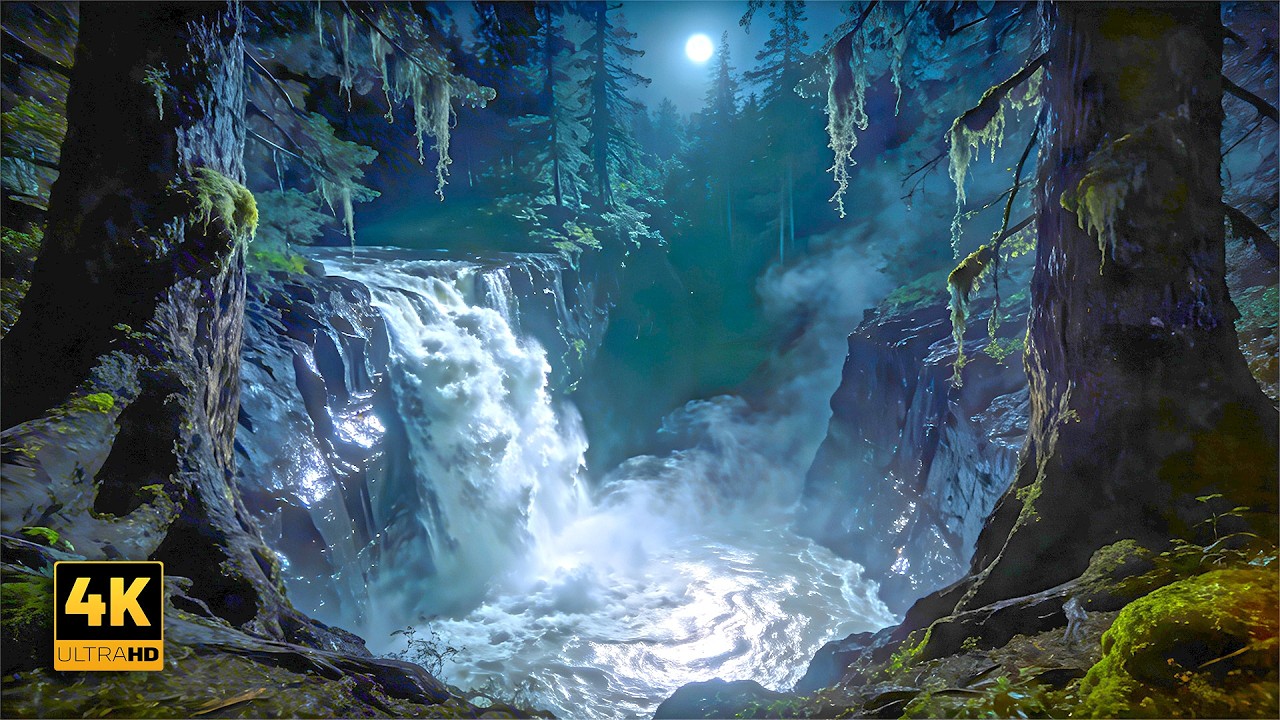 Relaxing Waterfall Sounds for Sleeping | Nature White Noise  #waterfallsounds #naturesounds #asmr
