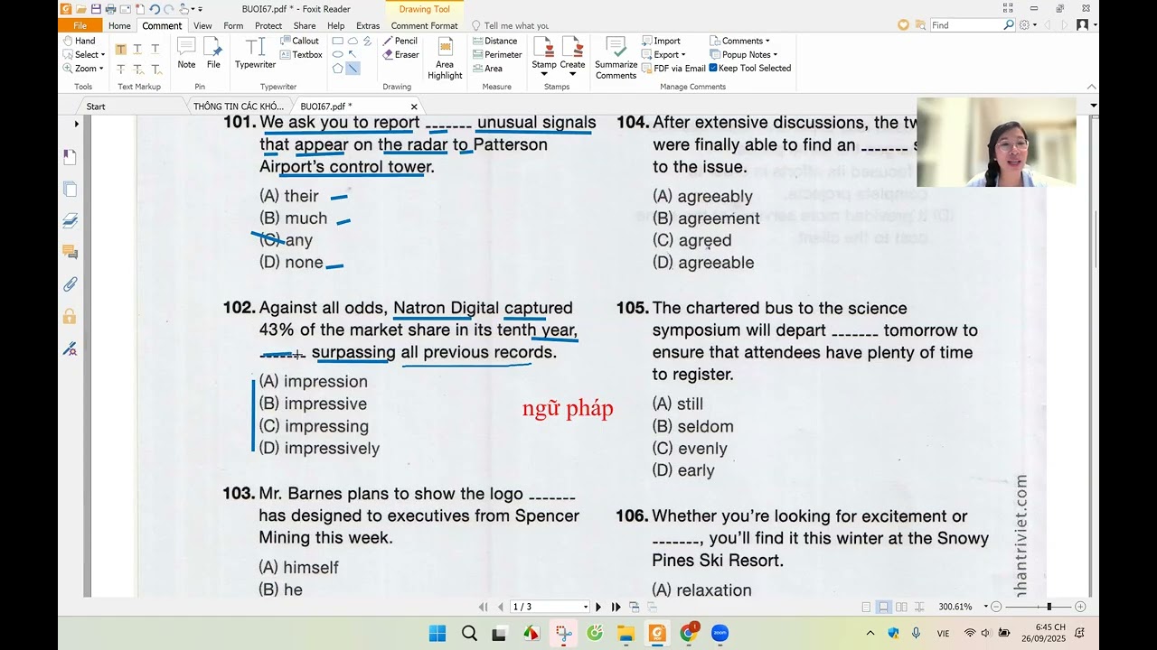 MAX ĐIỂM TOEIC READING PART 5 NĂM 2025 (VIDEO1) || MS THẮM TOEIC