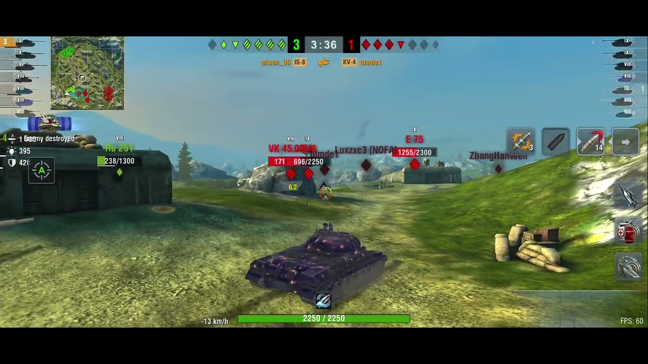 Wotb is-8    7 kills gameplay ,mastery