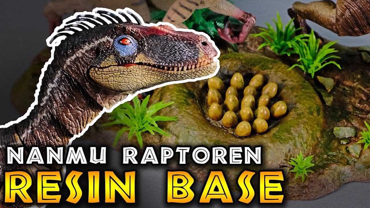 SO stehen NANMU Raptoren ENDLICH! DIY Resin Base für Nanmu Smart Series Velociraptoren 2025