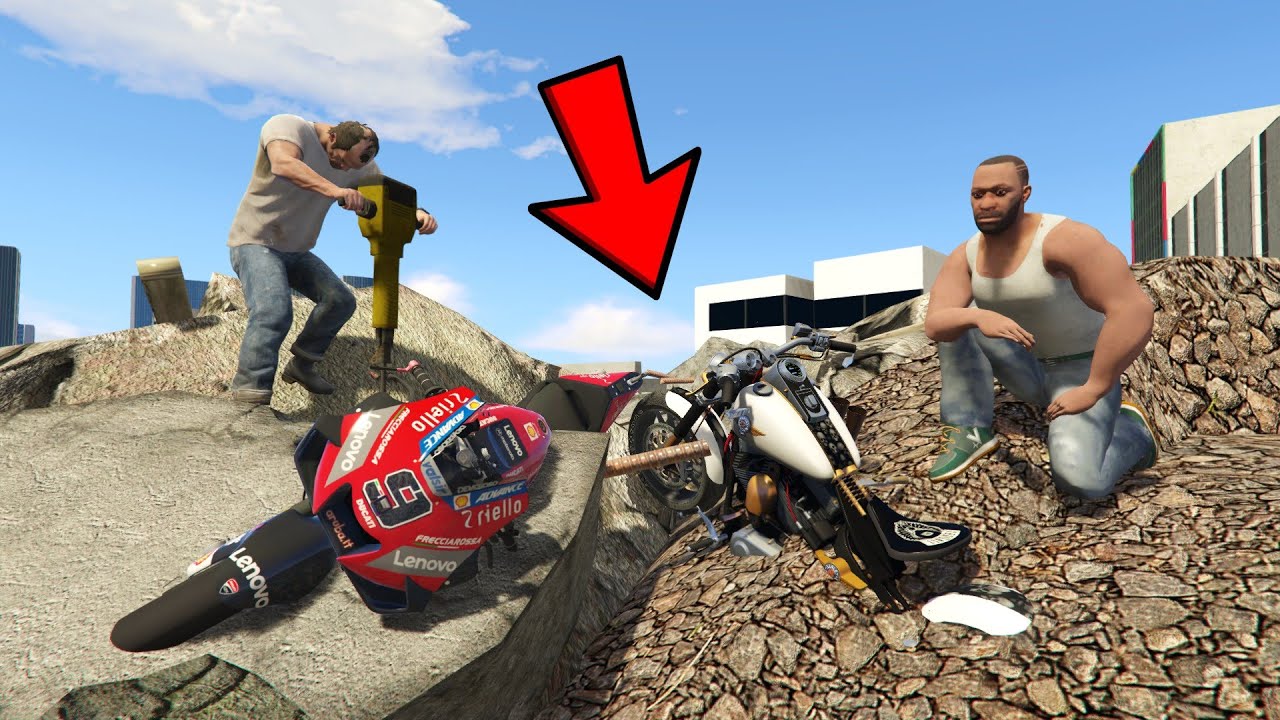 Franklin And Trevor Searching Hidden Luxury Bikes In Indian Bike Driving 3D | GTA 5