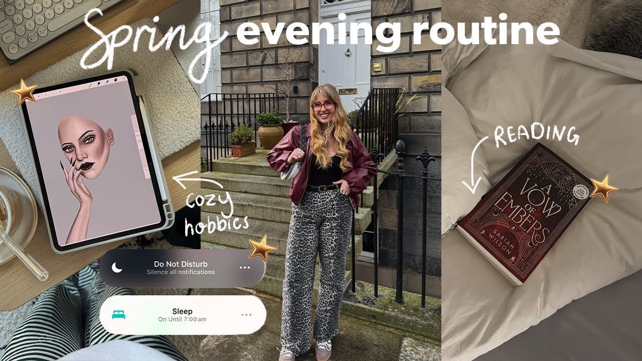 Spring night routine 🌷 realistic & cosy evening with me