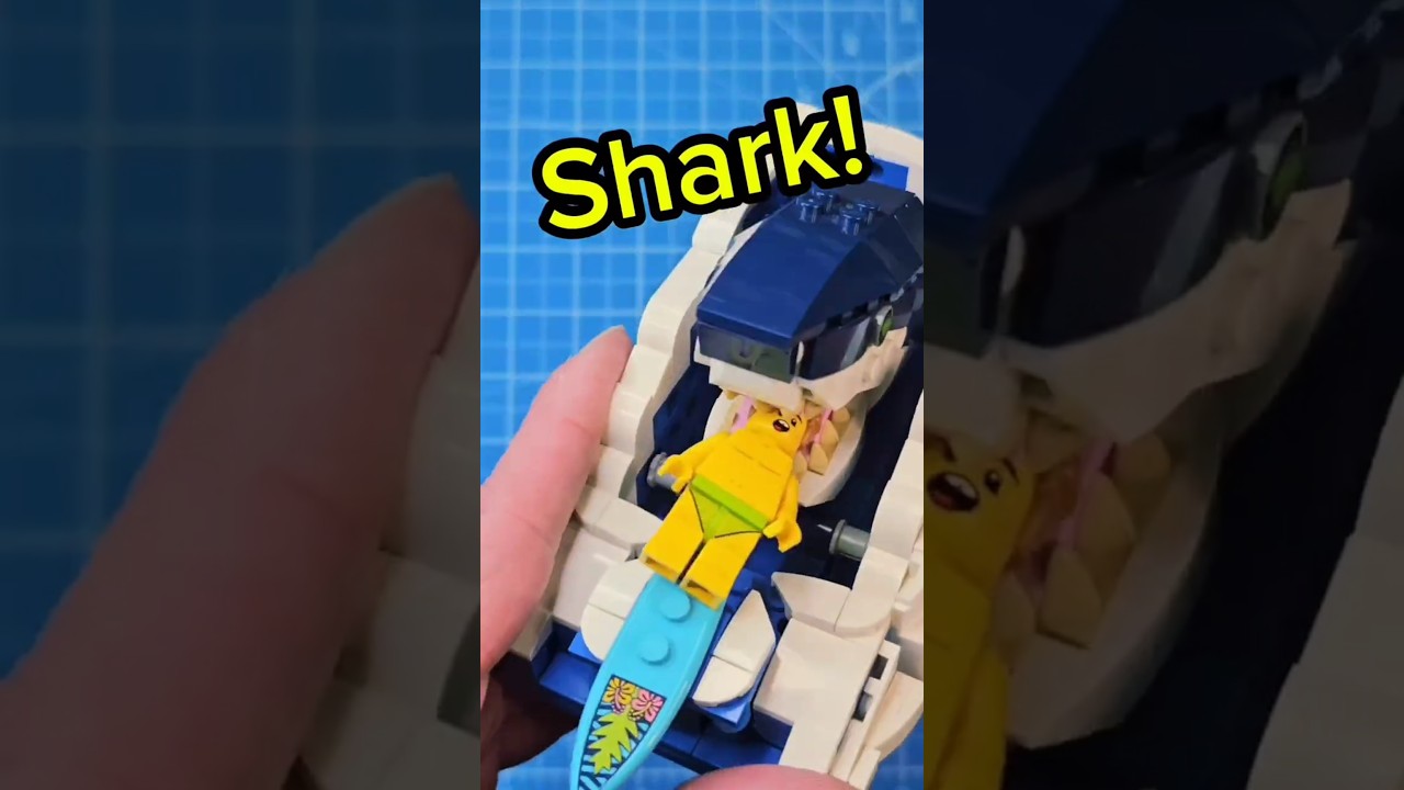 I built the World's First Portable LEGO Shark Attack