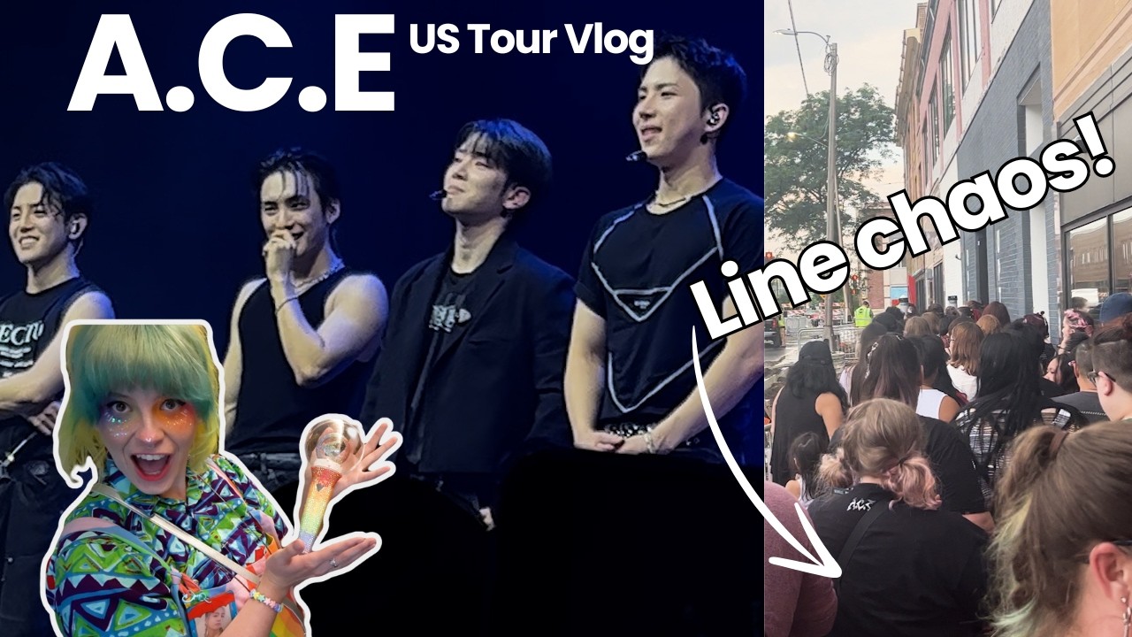 LINE DRAMA AT A KPOP CONCERT? ~ A.C.E Rewind US Tour concert vlog!