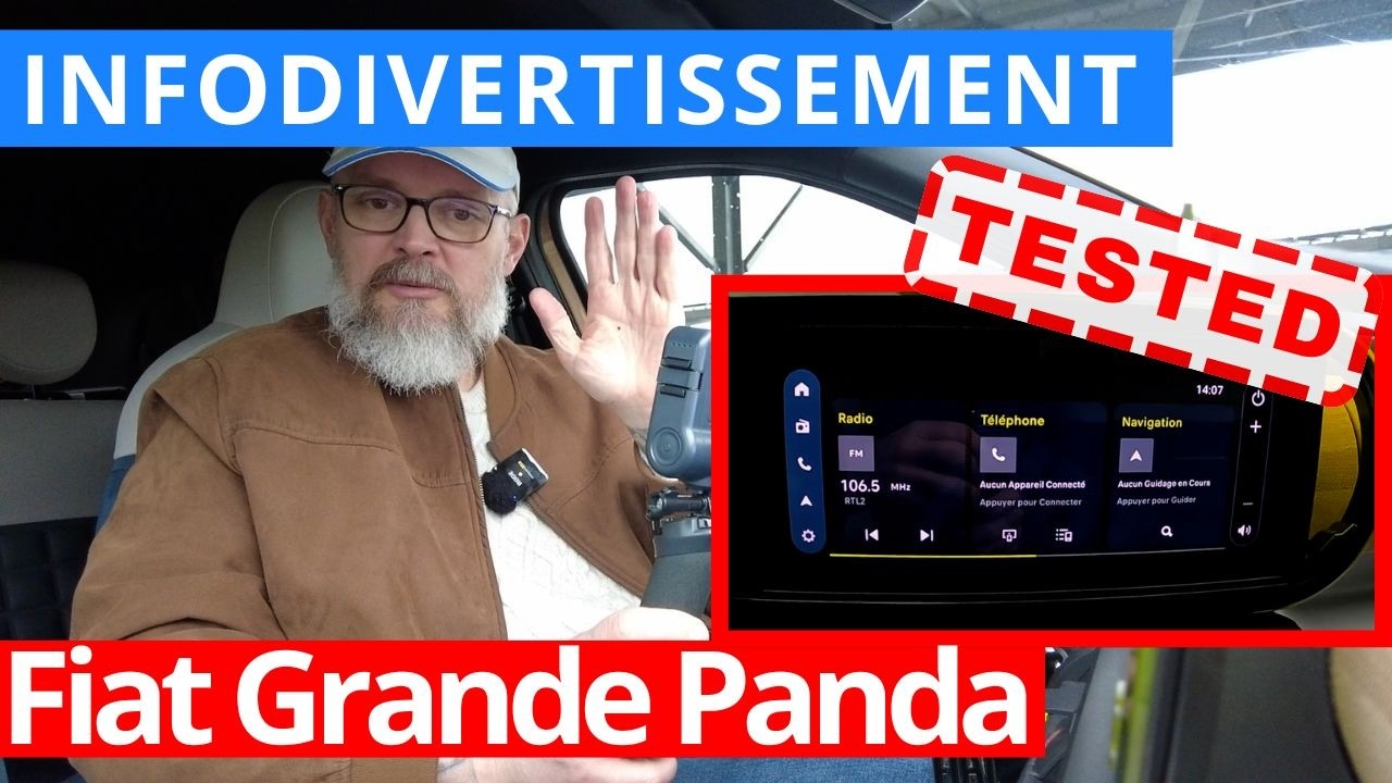 Essai info divertissement Fiat Grande Panda : simple et efficace ?