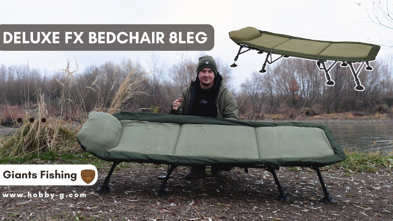 Giants Fishing Leh&aacute;tko Deluxe FX Bedchair 8Leg 🎣 NOVINKA