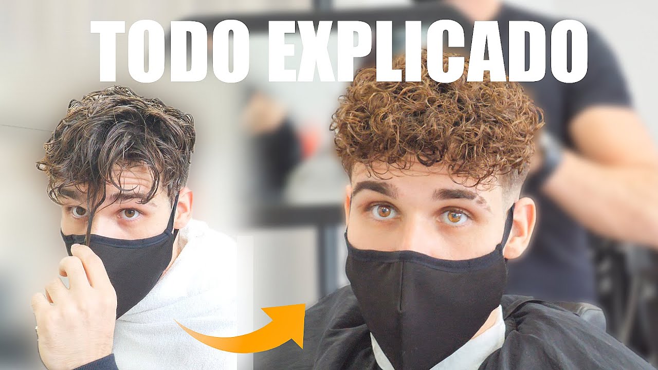 PERMANENTE PELO LISO A RIZADO HOMBRE, ESPECTACULAR CAMBIO