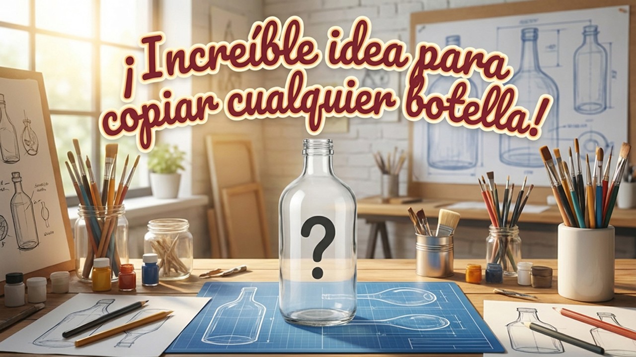 Increible IDEA para COPIAR cualquier BOTELLA   Fabulosa MANUALIDAD