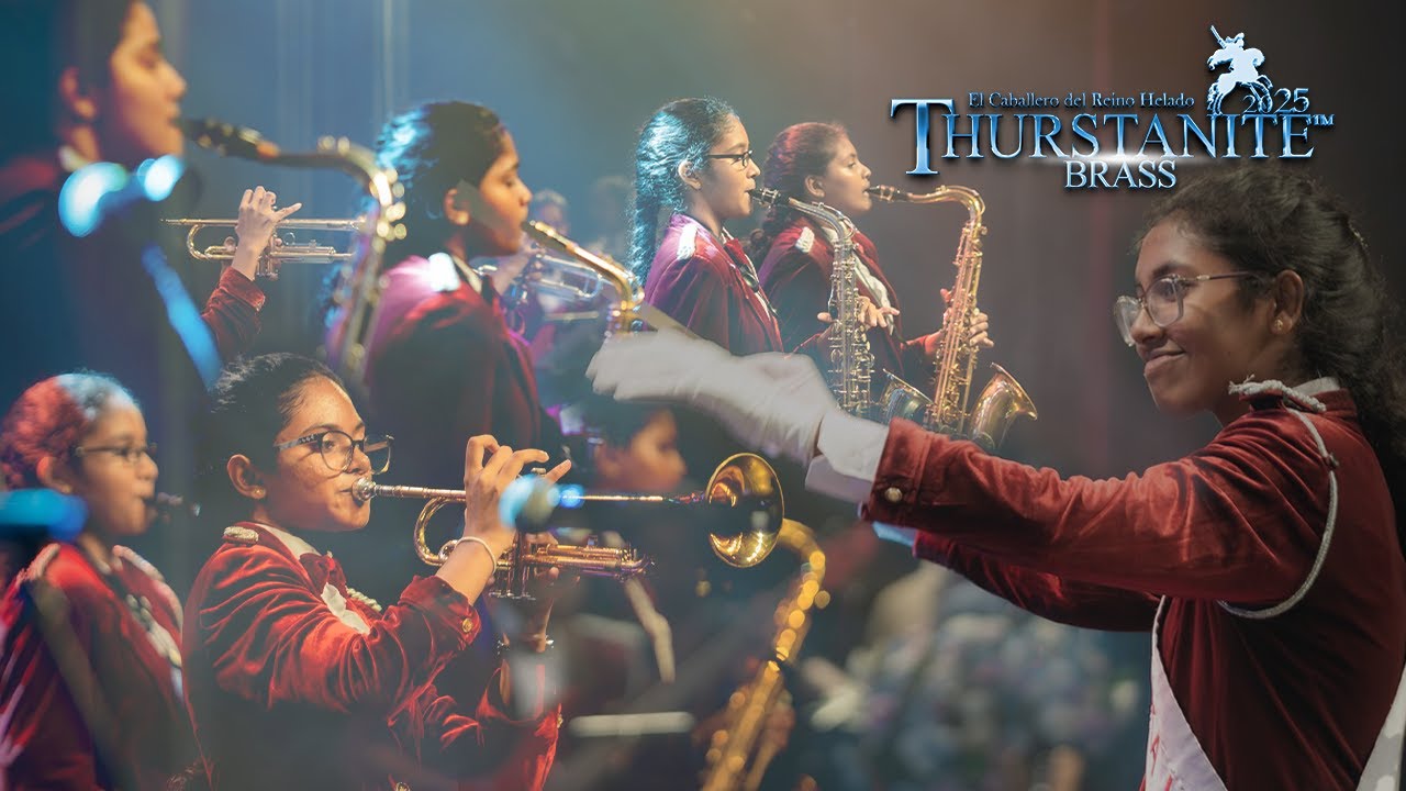 Devi Balika Vidyalaya Senior Brass Band performing at THURSTANITE BRASS™ 2025