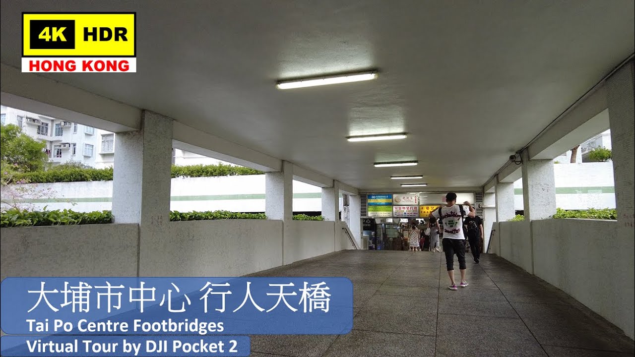【HK 4K】大埔市中心 行人天橋 | Tai Po Centre Footbridges | DJI Pocket 2 | 2021.05.30