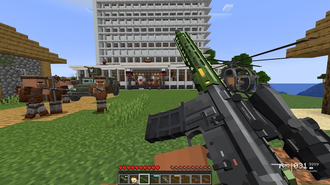 Pillagers Hired Me to Rob an EMERALD BANK Using Modern Weapons! 😱🔫