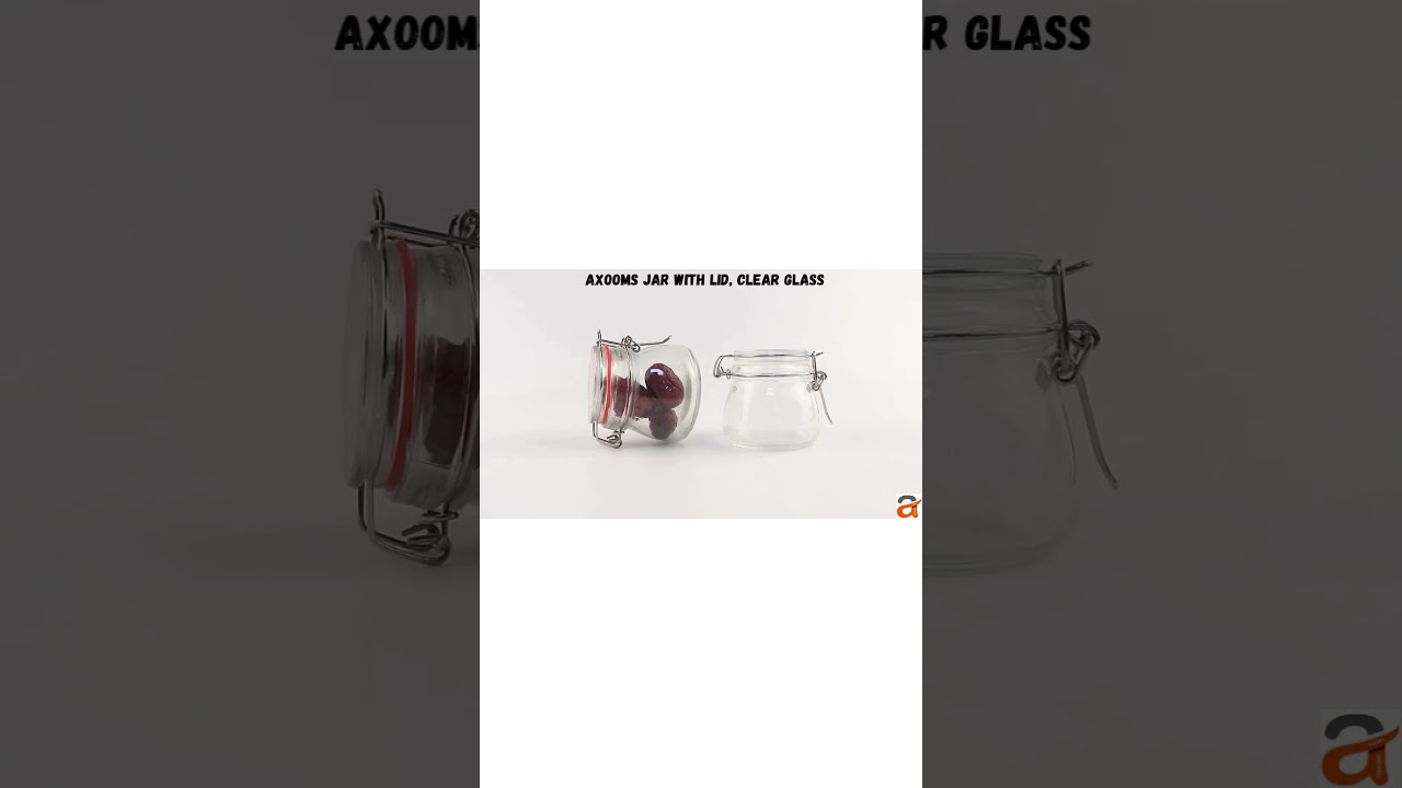 Axooms 0.5L Airtight Glass Jar with Lid | Leakproof Storage for Kitchen & Pantry | #axooms