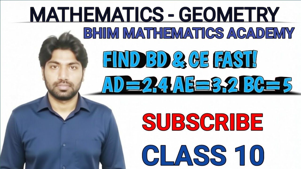 Class 10 Boards 2026: This DE || BC Triangle SHOCKS Everyone! BD=? CE=? 
