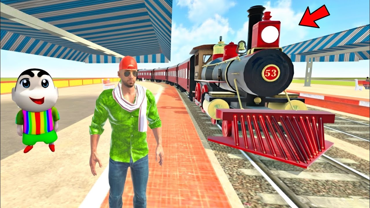 SHINCHAN AND JACK PURCHASING A NEW TRAIN IN INDIAN THEFT AUTO 